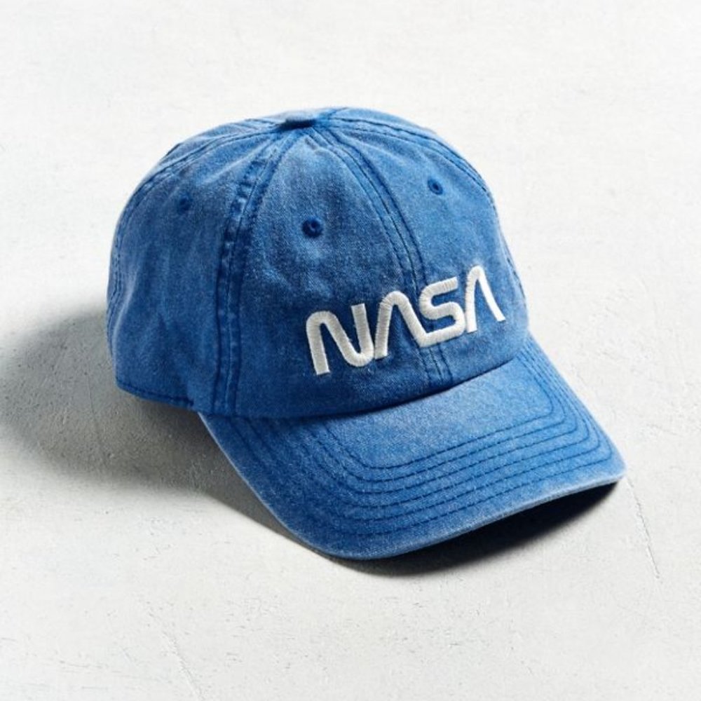 Urban Outfitters blue NASA Pigment-Dyed Dad Hat